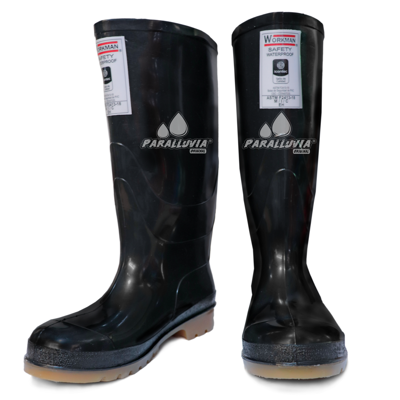 Bota Workman Waterproof Negra – Paralluvia SAS