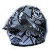 Casco Shaft 590Sr Randome Gris Visor Silver - Image 4
