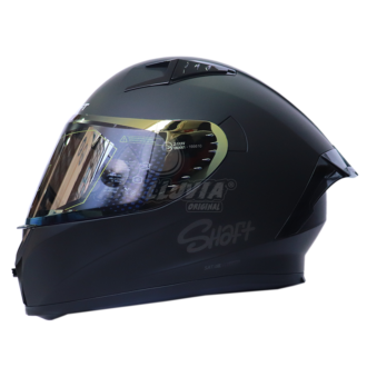 Casco Shaft 526sp Evo Solid Negro Visor Iridium Silver