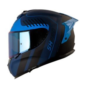 Casco Integral Shaft Pro 610 Dv Mix Azul Oscuro Azul Visor Smoke Claro Iridium Azul