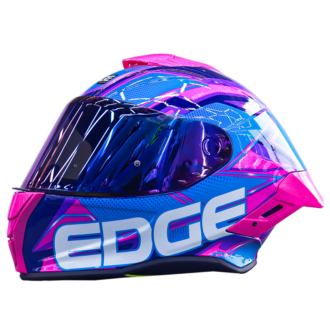 Casco Edge Shangai Quartz Fucsia Azul