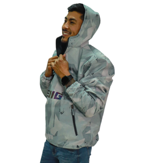Chaqueta Canguro Térmica – Camuflado Gris - Image 4