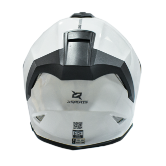 Casco Moto X-SPORTS V151 Blanco Brillante - Image 3