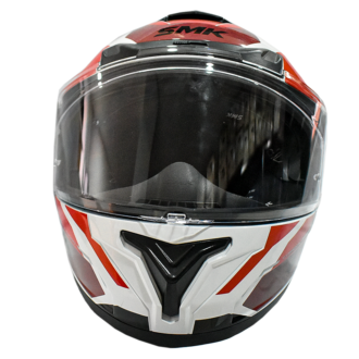 Casco Smk Typhoon Rd1 Blanco Rojo - Image 2