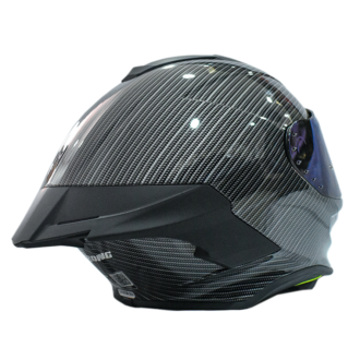 Casco Xtrong 820 Braided Fiber Negro Brillo ECE 2206 Visor Revo Blue Accesorios Mate - Image 3