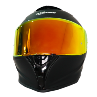Casco Xtrong 820 Solid Negro Mate Shine Visor Rojo Traslucido - Image 2