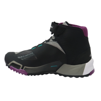 Alpinestars Zapatillas de moto CR-X Drystar Cinza roxo Verde Azulada - Image 2