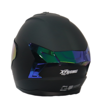 CASCO XTRONG M70 SIN GRAFICO CON ACCESORIOS CROMADOS - Image 2
