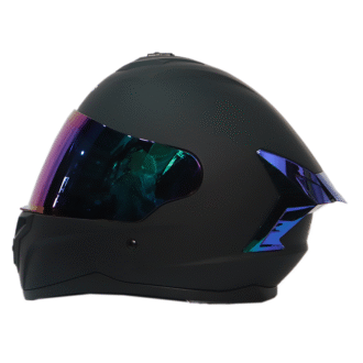 CASCO XTRONG M70 SIN GRAFICO CON ACCESORIOS CROMADOS