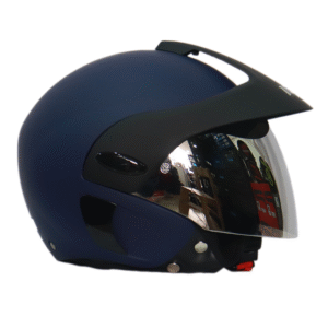CASCO ICH ICH-205 SOLID AZUL PLATA VISOR IRIDIUM PLATA