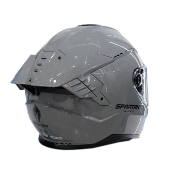 Casco Spartan Hawk Solid A12 Gris - Image 2