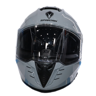 Casco Spartan Hawk Solid A12 Gris - Image 3