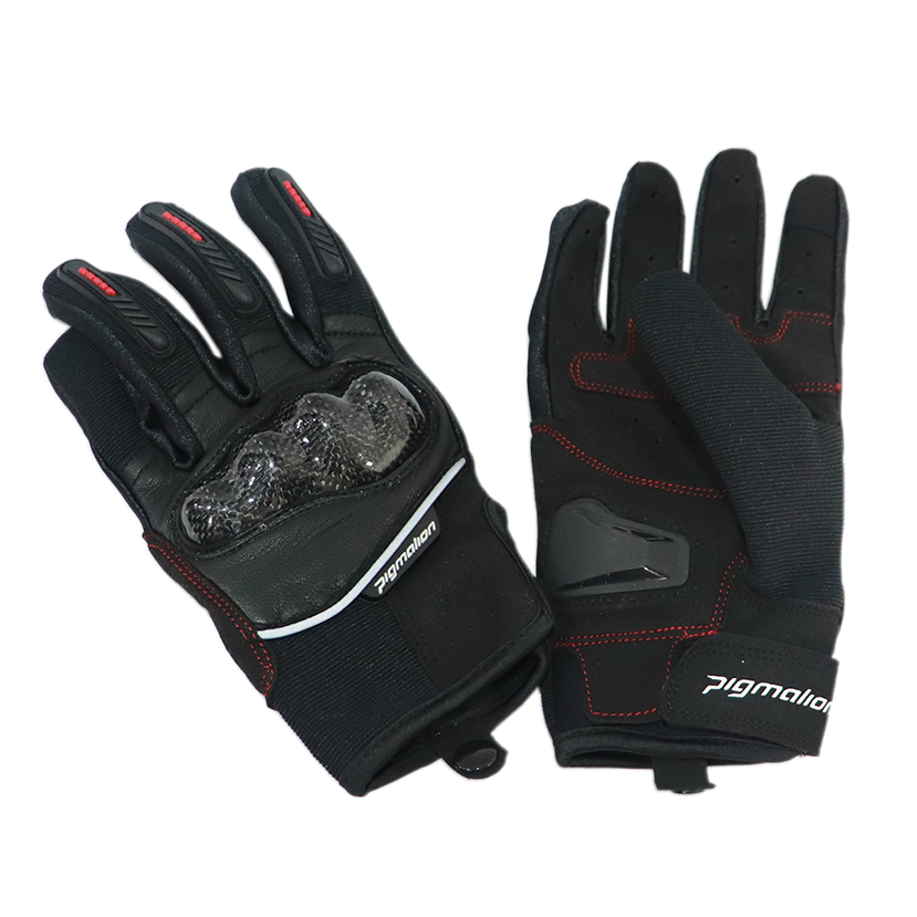 Guantes De Proteccion Vortex Rojos Para Moto Pigmalion